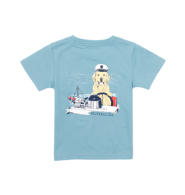 Properly Tied Short Sleeve Tee Coastal Sky Golden Captain