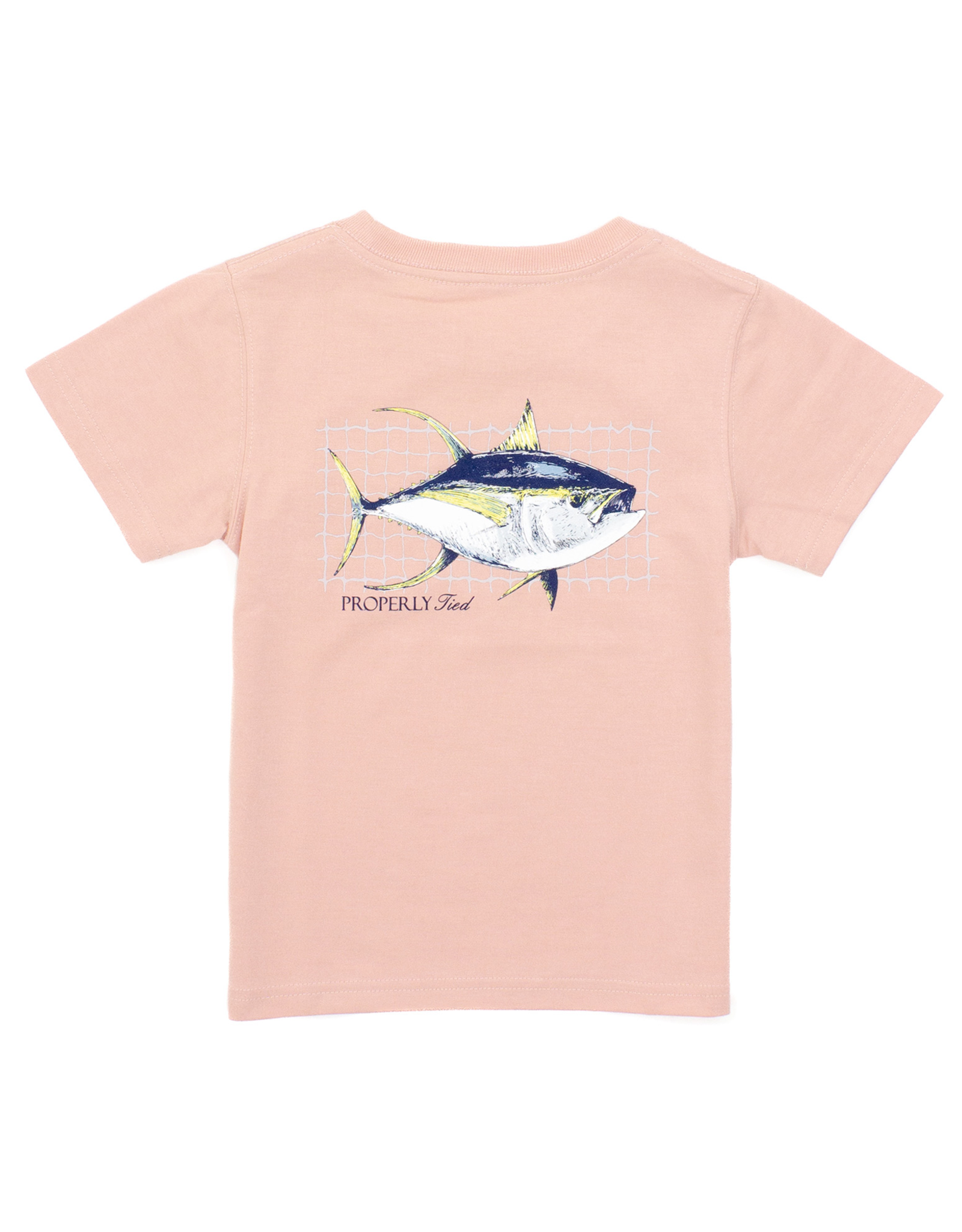 Properly Tied PT25 SS Tee Peach Tuna