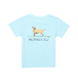 Properly Tied Short Sleeve Tee Powder Blue Waverider
