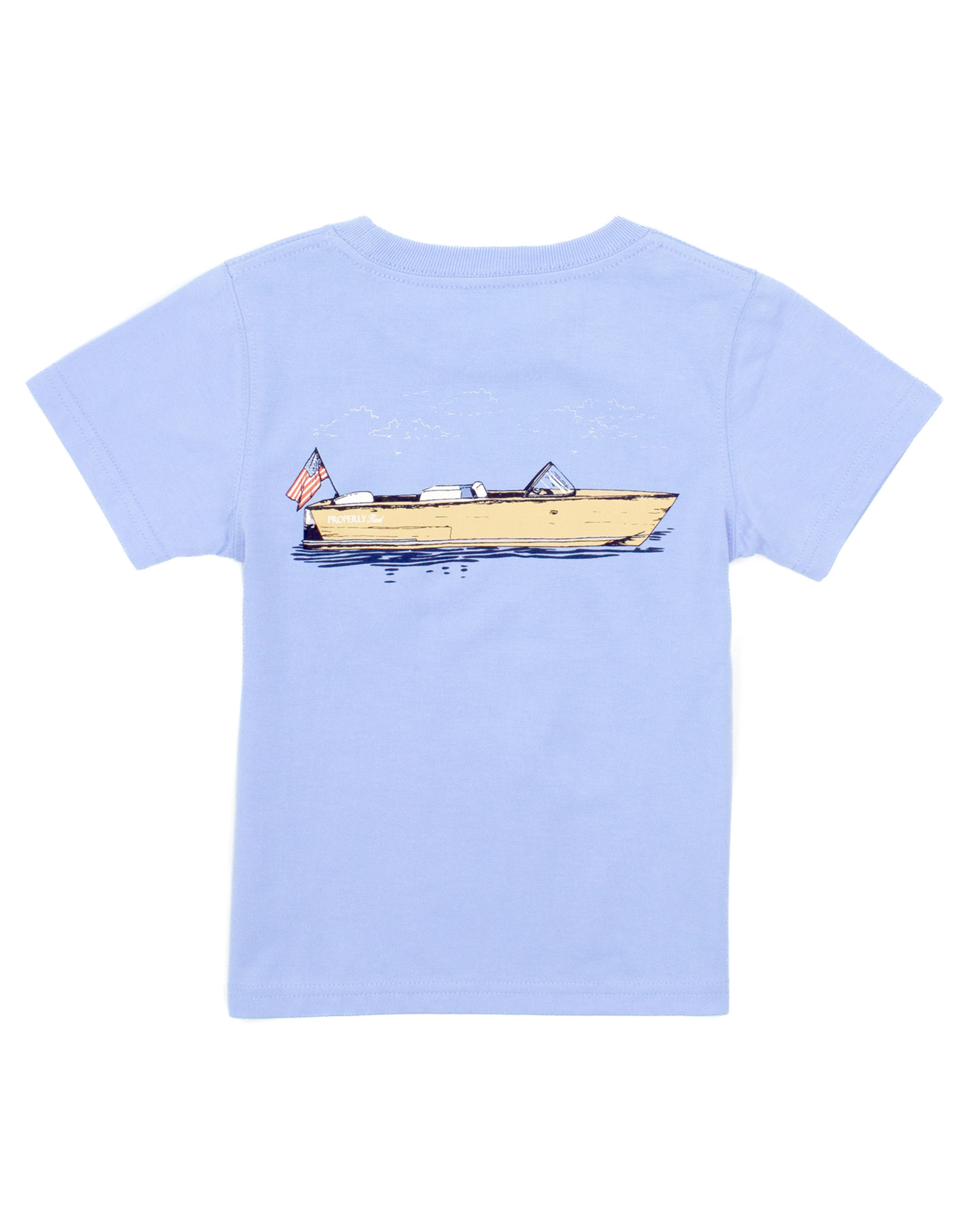 Properly Tied PT25 SS Tee Light Blue Boating Tradition