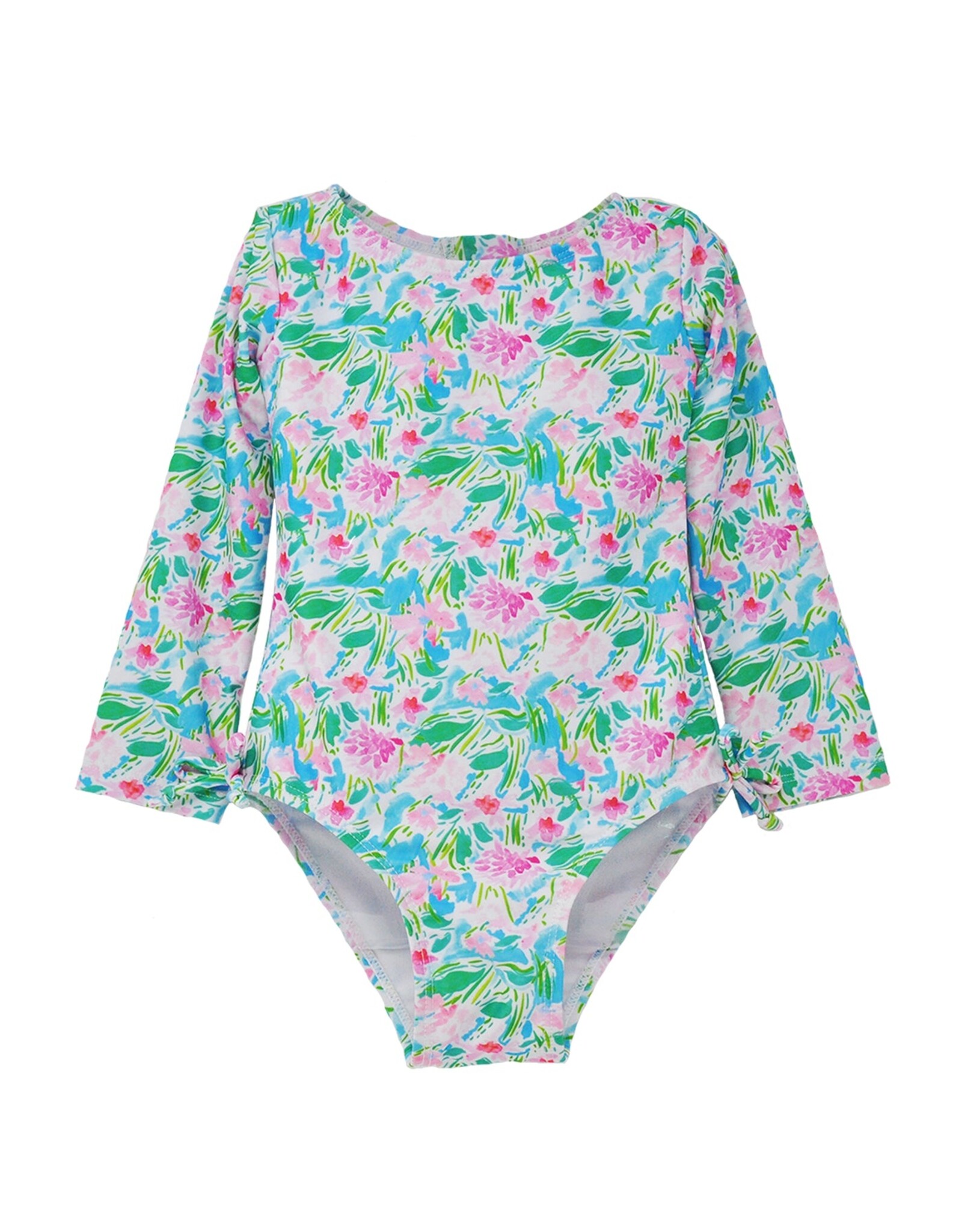 Flap Happy FH Lotus & Lilies Charlie Rash Guard Swimsuit