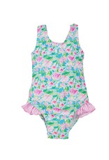 Flap Happy FH Lotus & Lilies Delaney Ruffle Swimsuit