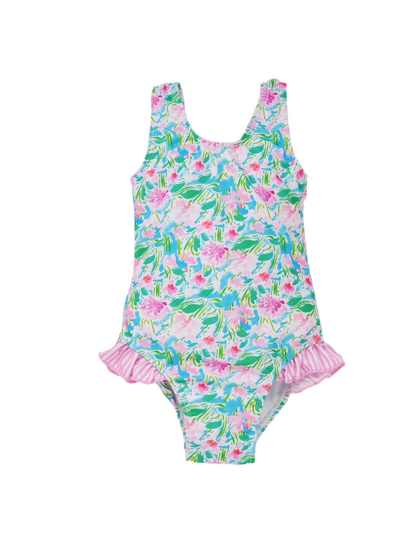 Flap Happy FH Lotus & Lilies Delaney Ruffle Swimsuit