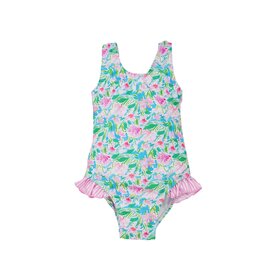 Flap Happy Lotus & Lilies Delaney Ruffle Swimsuit