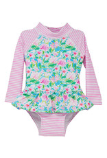 Flap Happy FH Lotus & Lilies Alissa Rash Guard Swimsuit