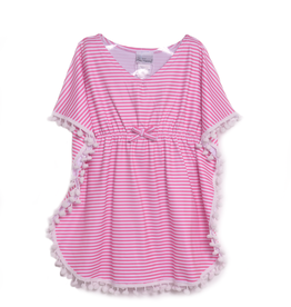 Flap Happy UPF 50 Swim Coverup Kaia Pink Stripe