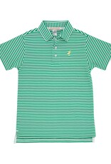 TBBC Prim Proper Polo Kiawah Kelly Green Stripe