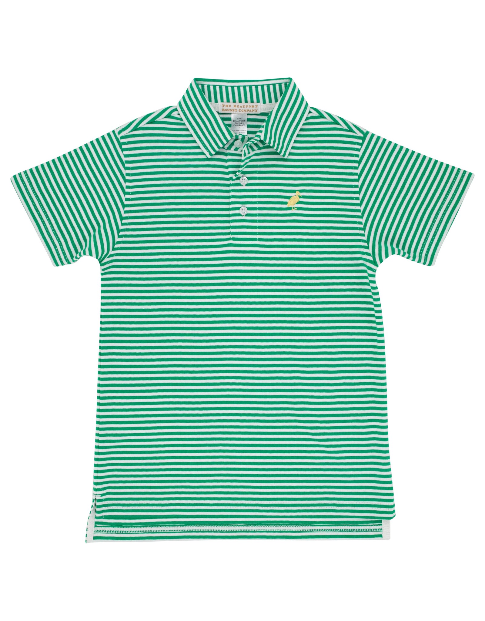 TBBC Prim Proper Polo Kiawah Kelly Green Stripe