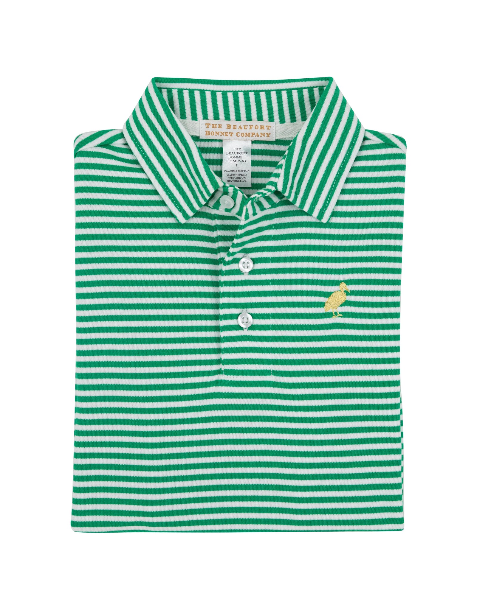 TBBC Prim Proper Polo Kiawah Kelly Green Stripe