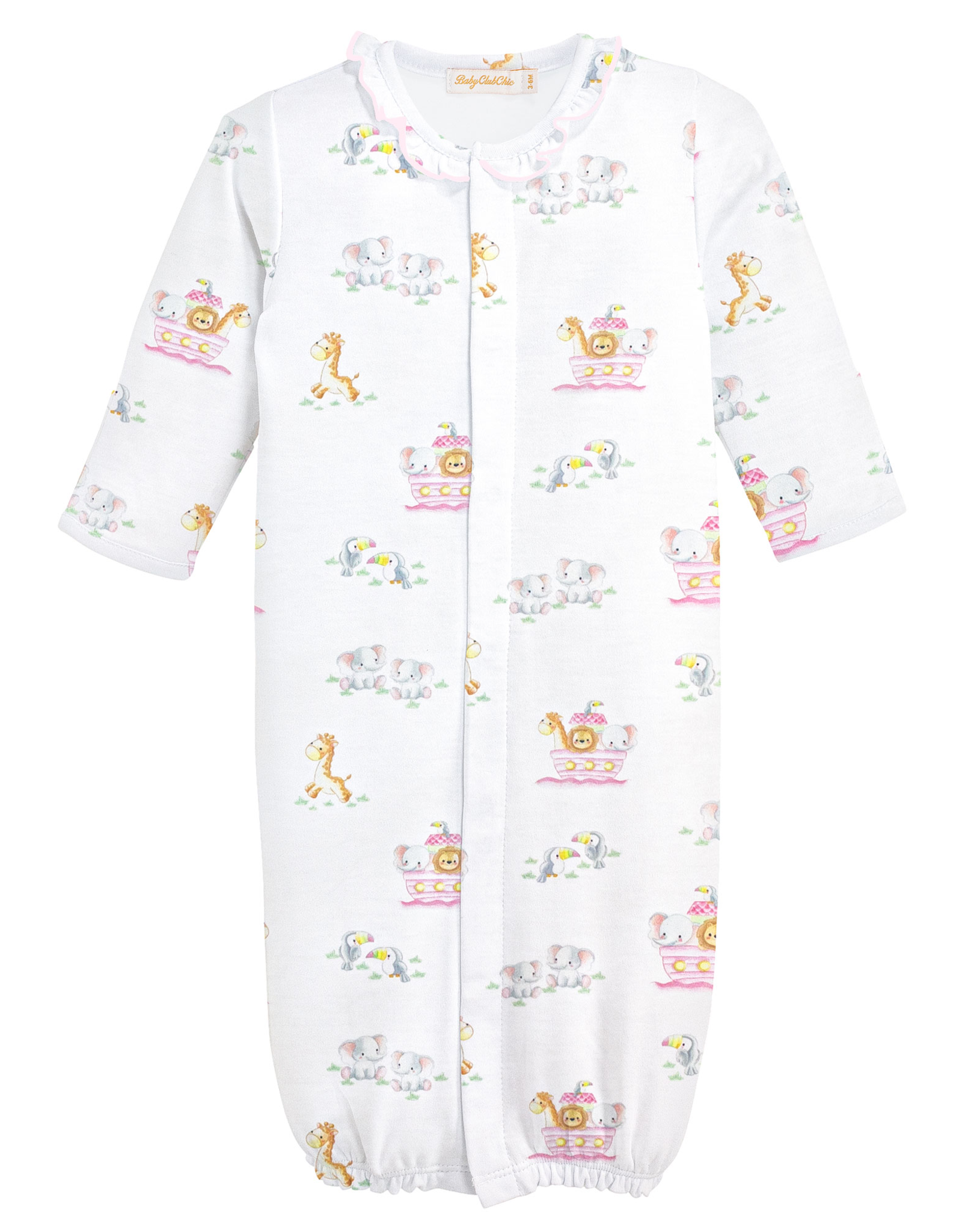 Baby Club Chic BCCS25 Noah's Ark Ruffle Converter Gown