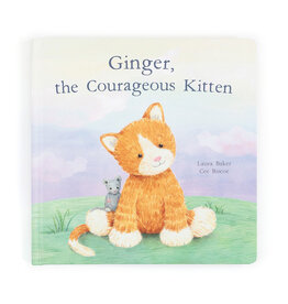 Jellycat Ginger, The Courageous Kitten Book
