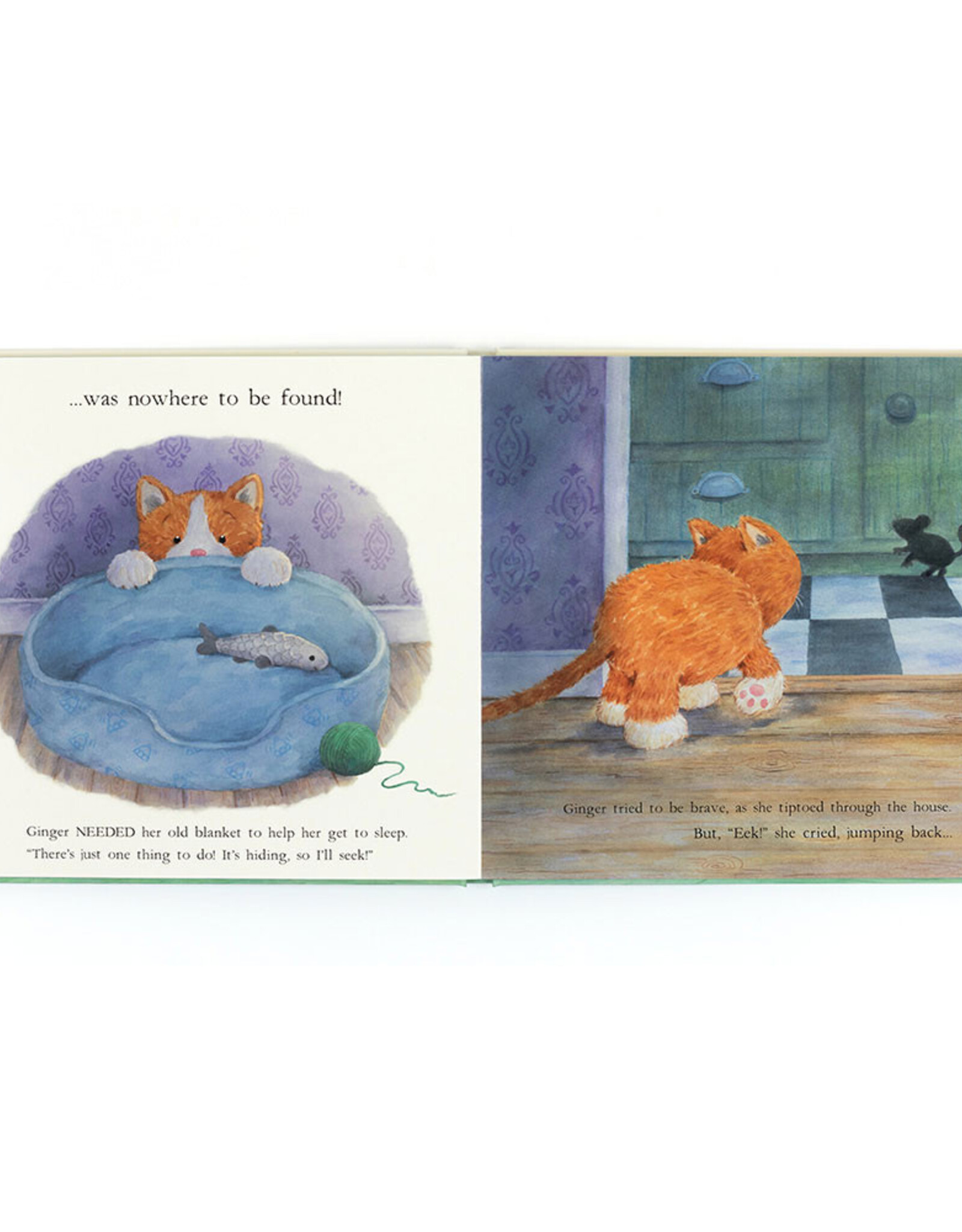 Jellycat Ginger, The Courageous Kitten Book