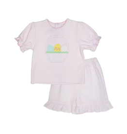 Petit Ami Easter Egg Short Set