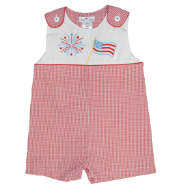 Petit Ami Firework Embroidered Shortall