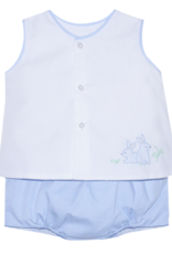 Baby Sen Peyton Bunnies Diaper Set Blue
