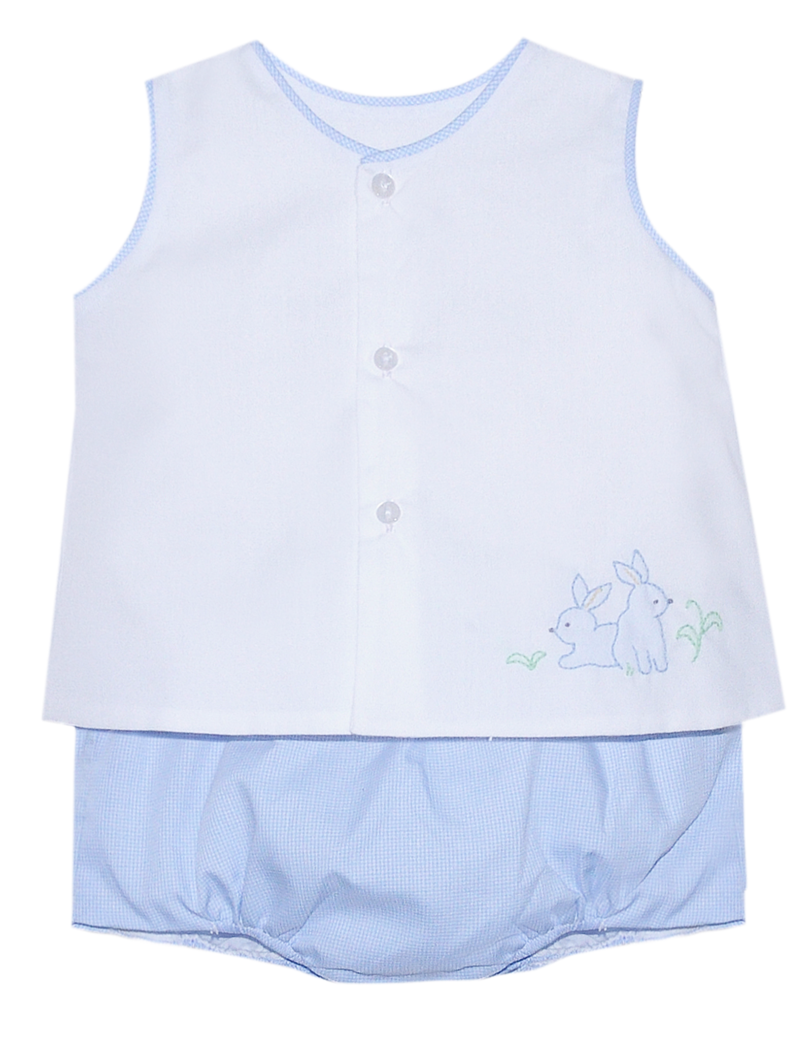 Baby Sen Peyton Bunnies Diaper Set Blue