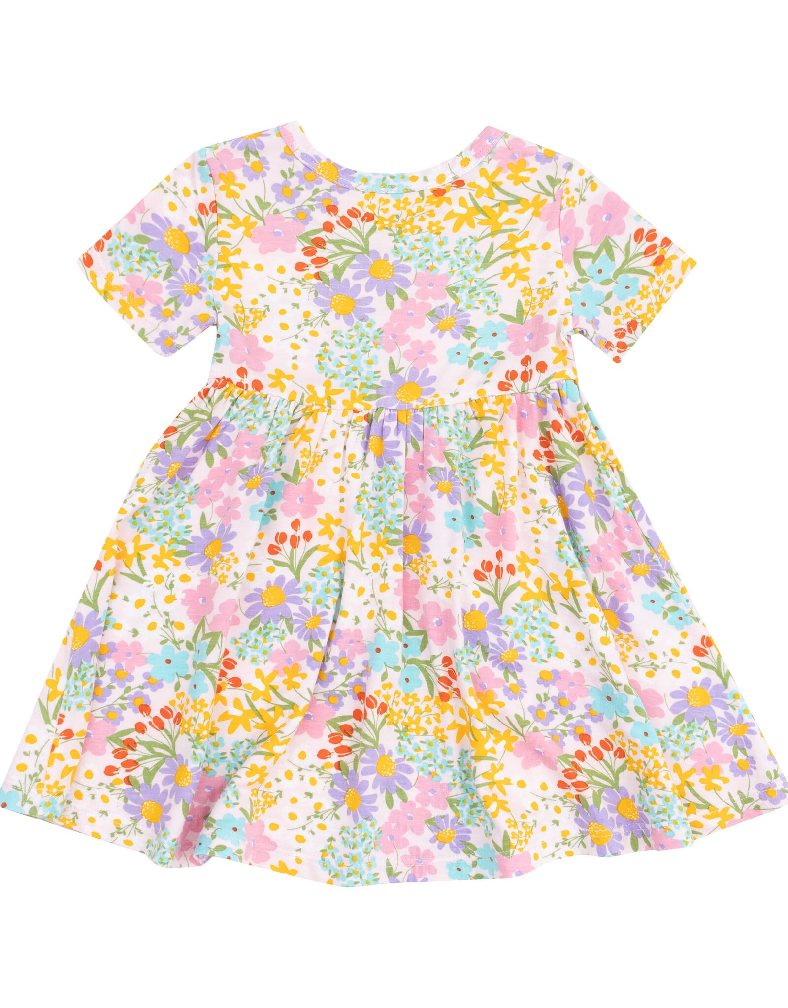 Sweet Peach Twirly Dress with Cartwheel Shorts by Angel Dear