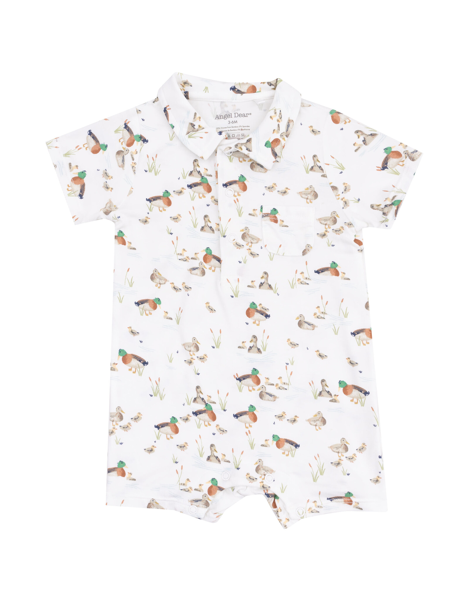 Angel Dear ADS25 Polo Shortie Romper Duckling Families