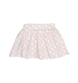 Luigi Knit Skort Rainbow Heart Print