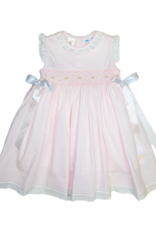 Lulu Bebe LB Gabby Smocked Dress Pink