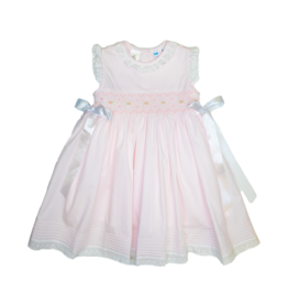 Lulu Bebe Gabby Smocked Dress Pink