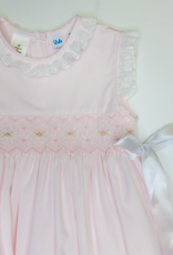 Lulu Bebe LB Gabby Smocked Dress Pink