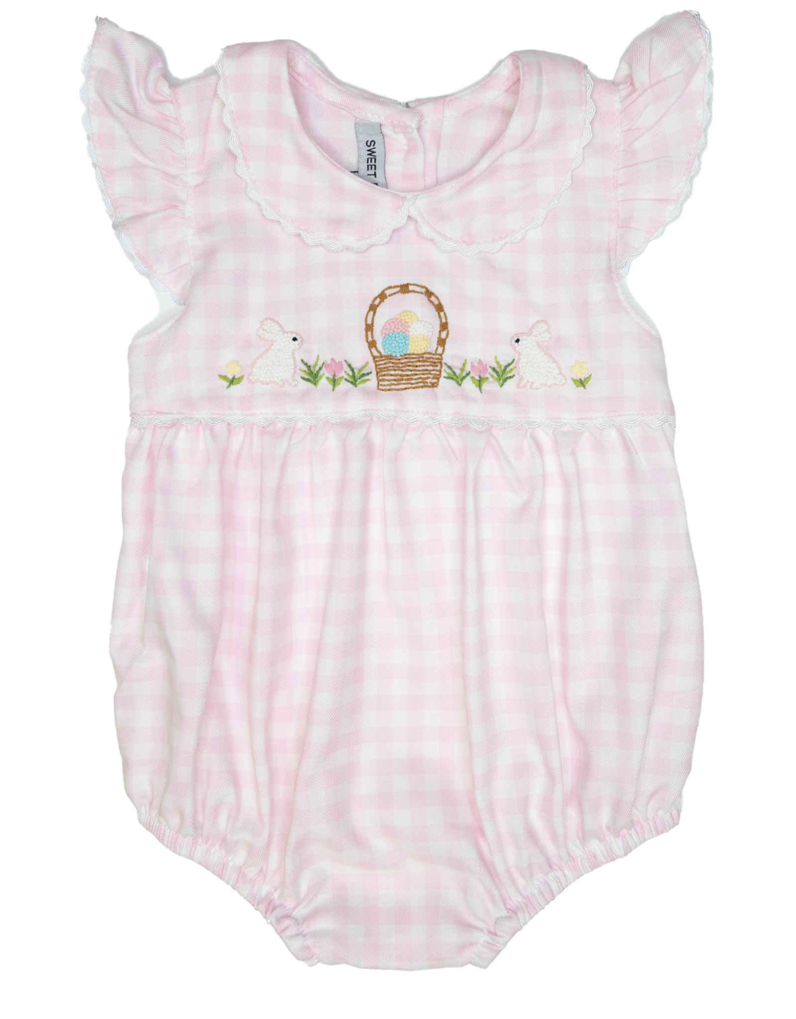 Sweet Dreams TT1279 Happy Easter Pink Gingham Bubble