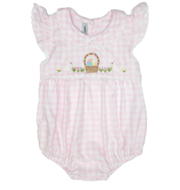 Sweet Dreams Happy Easter Pink Gingham Bubble