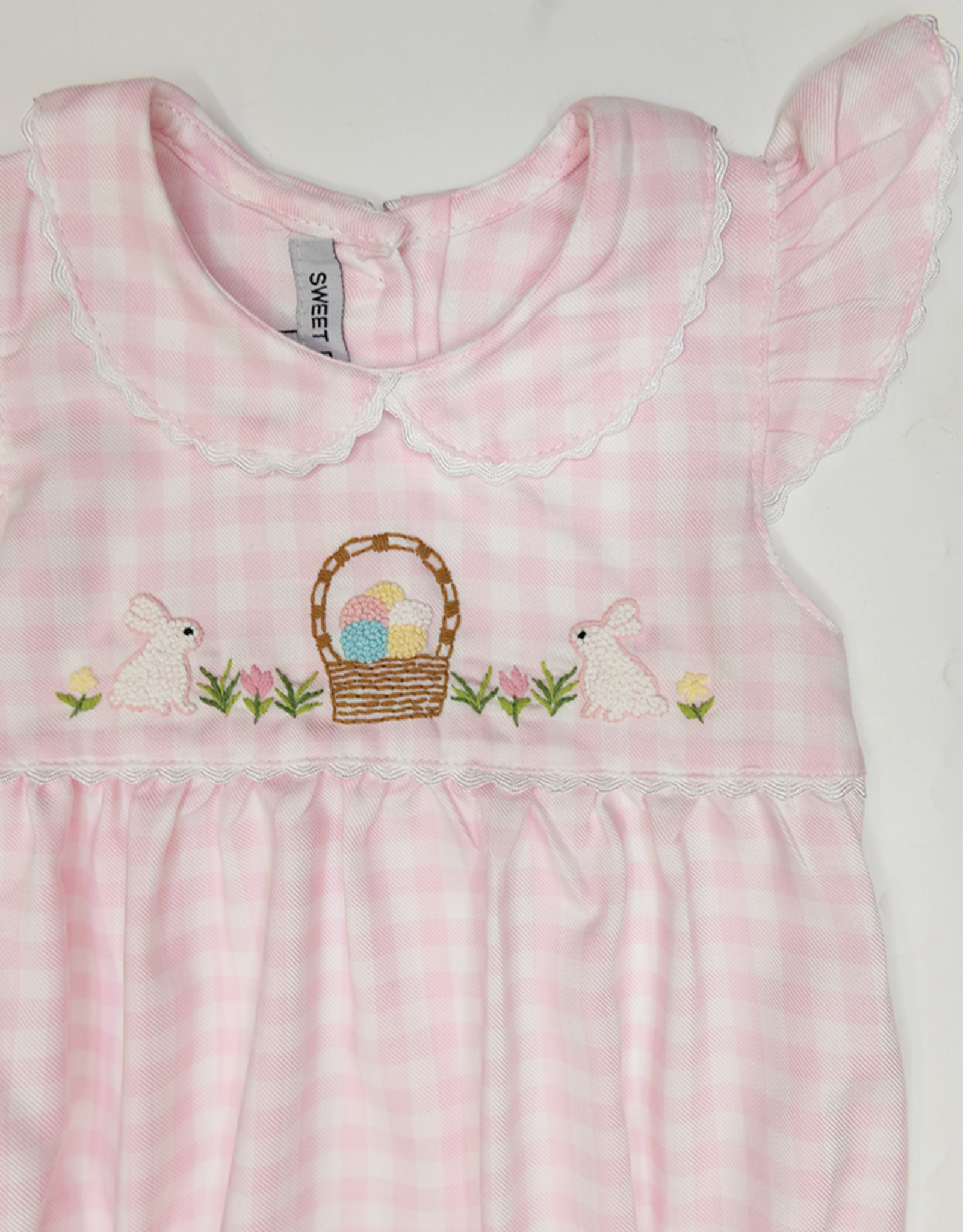 Sweet Dreams TT1279 Happy Easter Pink Gingham Bubble