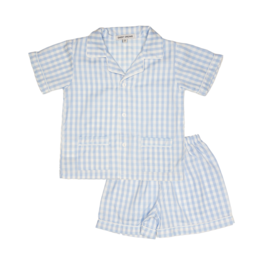 Sweet Dreams Blue Gingham Short PJ