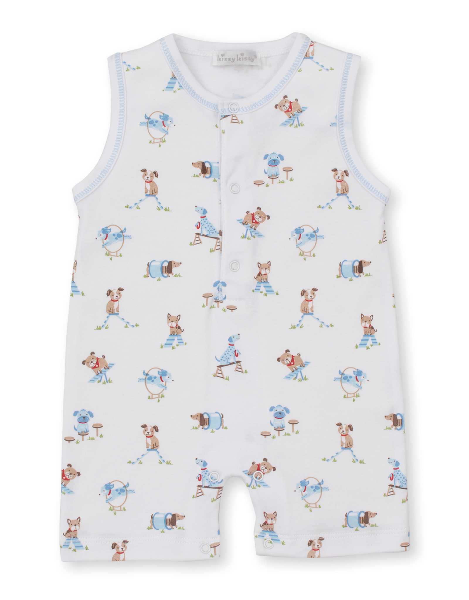 Kissy Kissy Playground Pups Sleeveless Playsuit