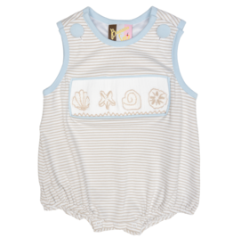 Banana Split Seashell Smocked Bubble