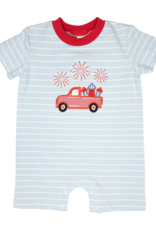 Banana Split 252 Firework Fun Applique Romper