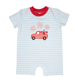 Banana Split Firework Fun Applique Romper