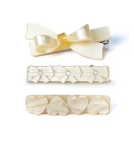 Lilies & Roses Alligator Clips Bows & Hearts
