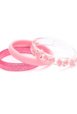 Lilies & Roses LR Bangles Bows Vintage Pink BR037A-3A