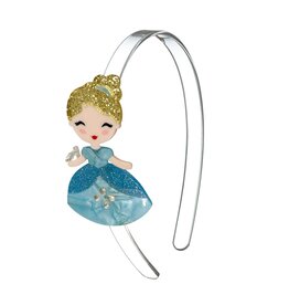 Lilies & Roses Headband Cute Doll Blue Dress