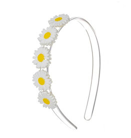 Lilies & Roses Headband White Daisies