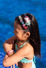 Lilies & Roses LR Headband  Mermaid Lt Green Pearl H171-8L