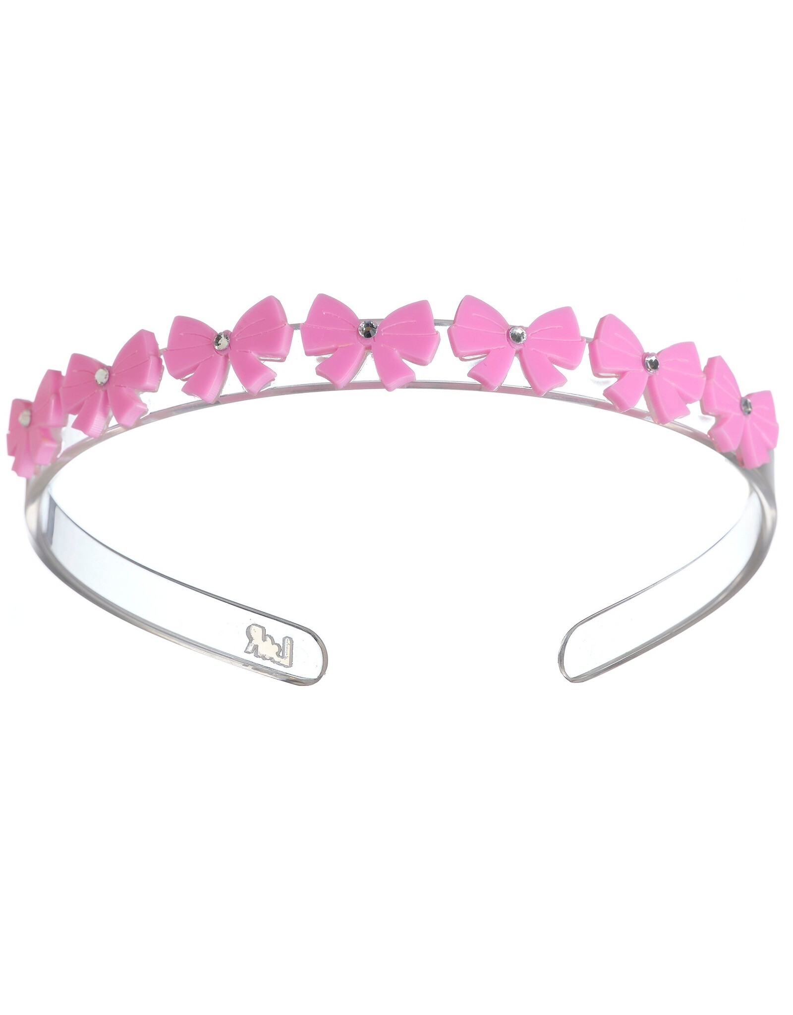 Lilies & Roses LR Headband Mini Pink Bows H037AM-3O