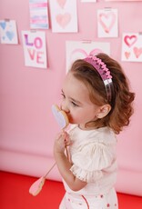 Lilies & Roses LR Headband Mini Pink Bows H037AM-3O