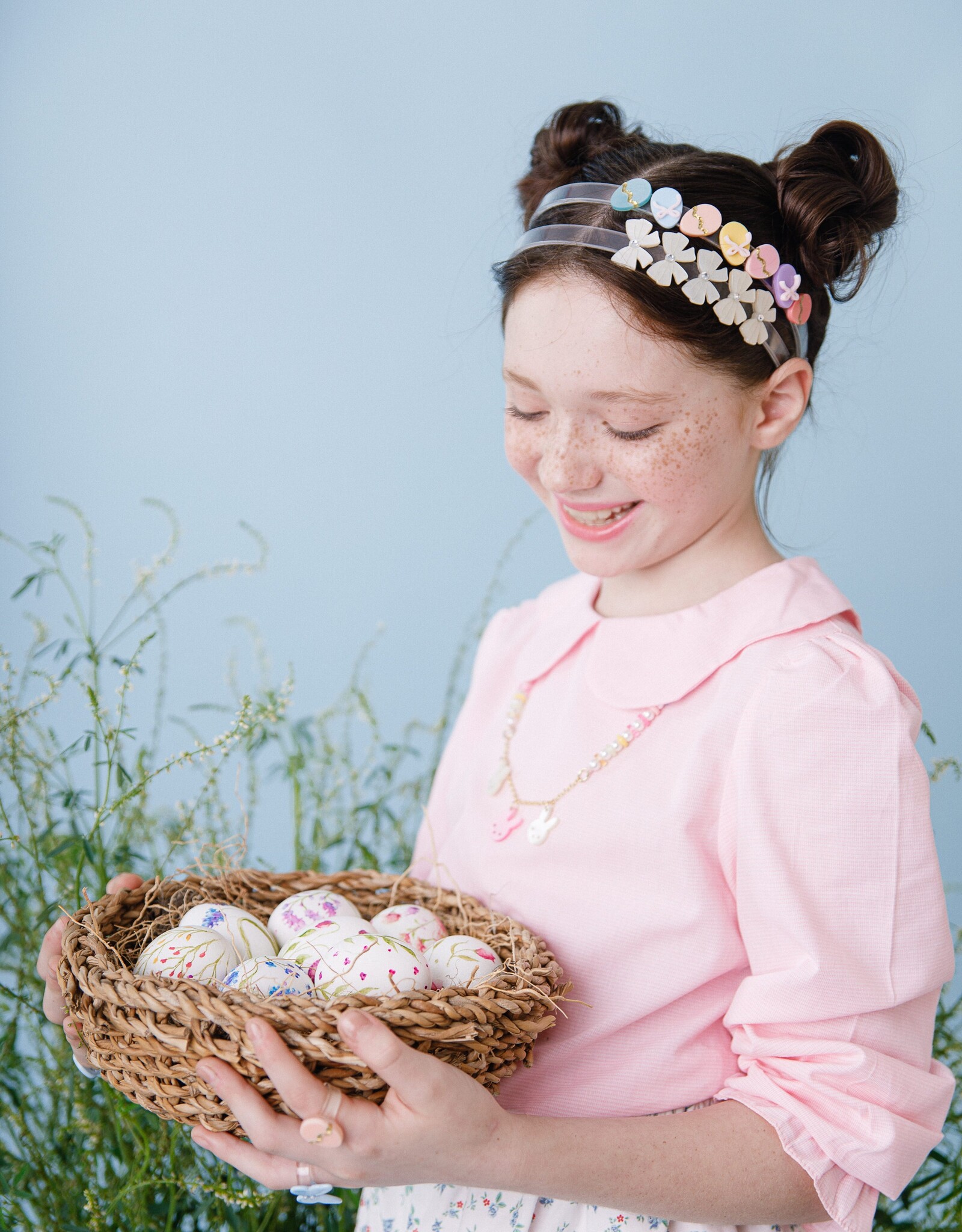 Lilies & Roses LR Headband Easter Eggs H142A-23A