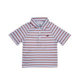 South Bound Performance Polo Red/White/Blue