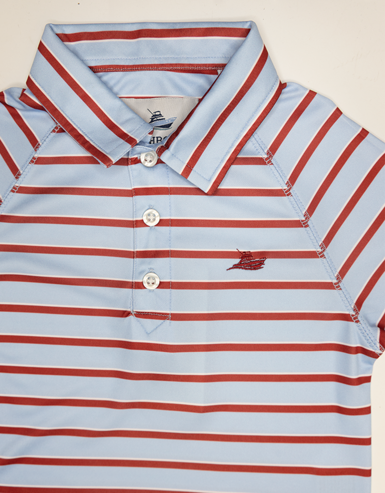 South Bound 3625 Performance Polo Red/White/Blue