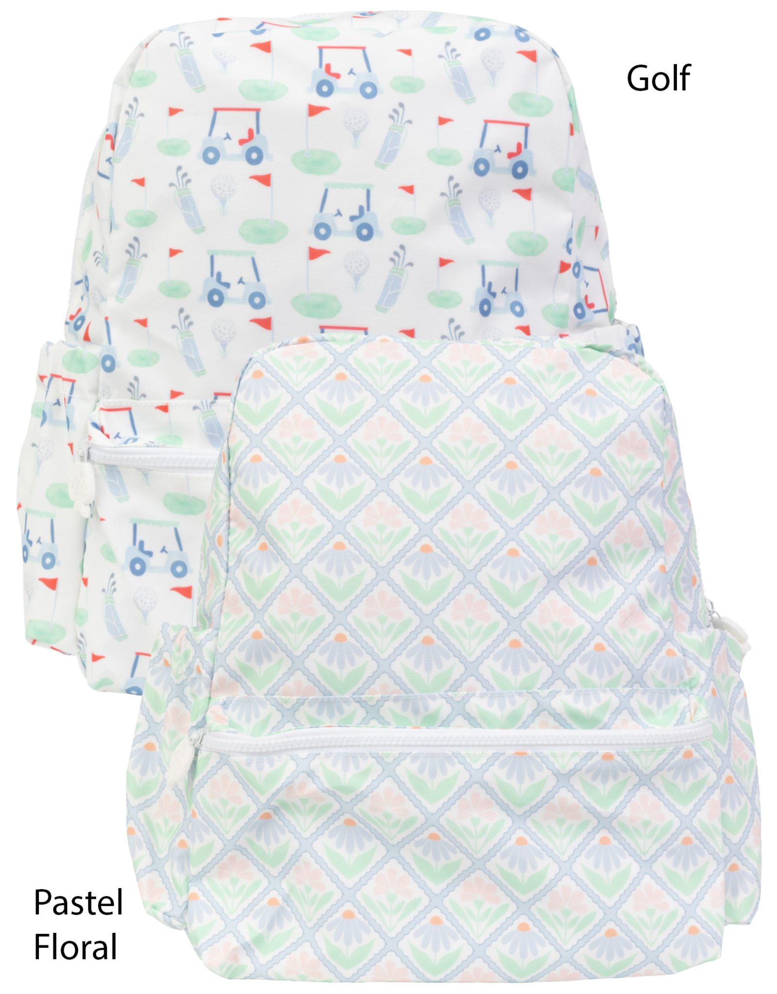 Apple of My Isla Large Laminated Backpack