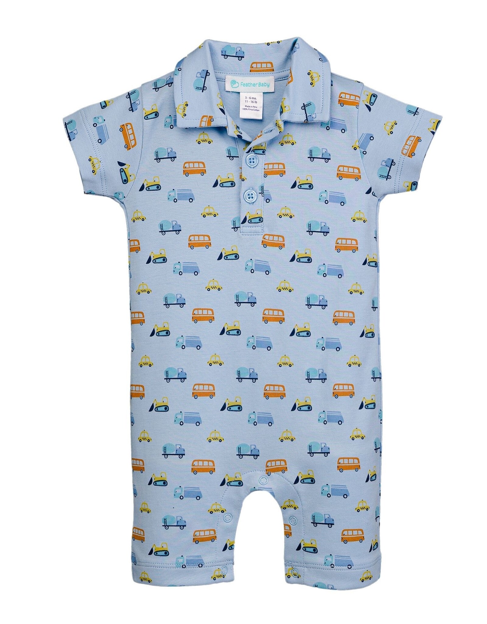 Feather Baby FBS25 Collared Romper Little Links