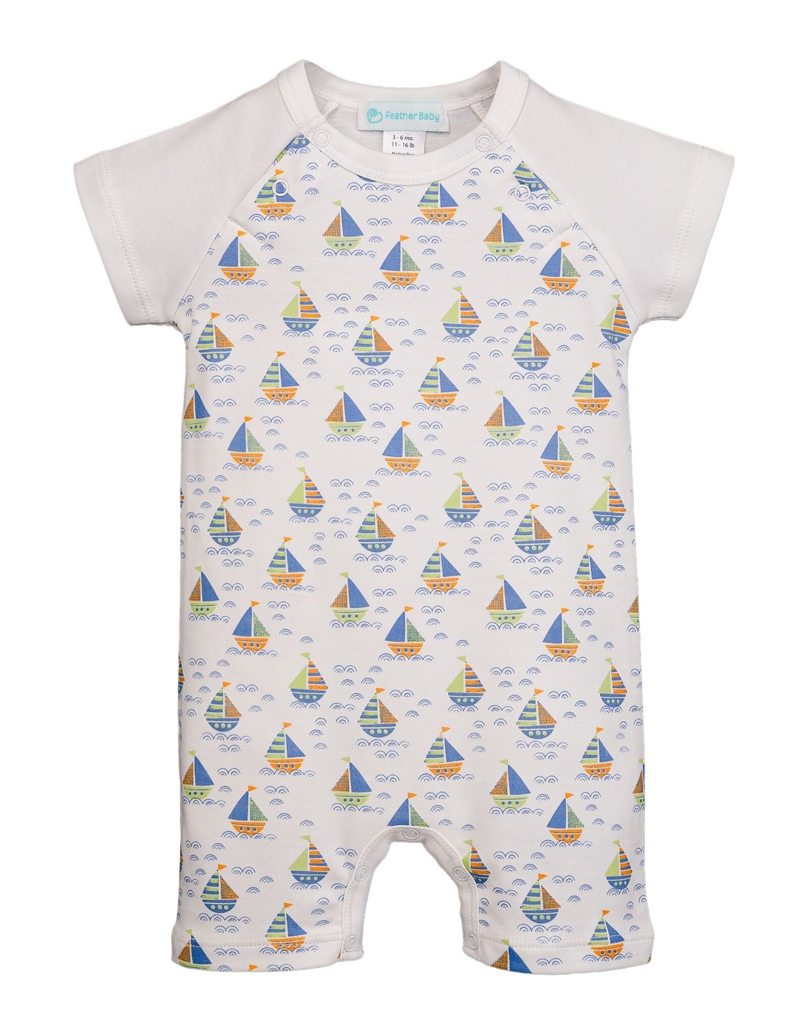 Feather Baby FBS25 Sailor Romper Sketchy Waters
