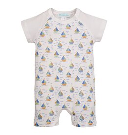 Feather Baby Sailor Romper Sketchy Waters