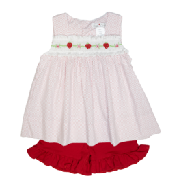 Petit Ami Smocked Strawberry Set