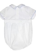Charming Little One GQ1814 White Smocked Paxton Bubble